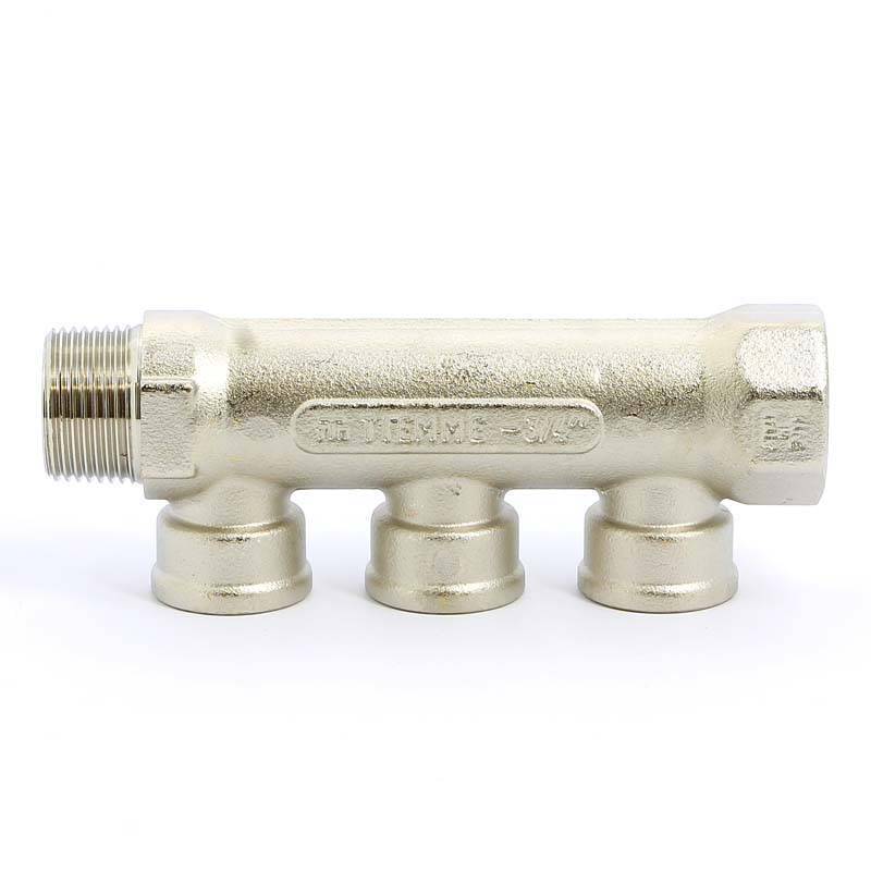 Коллектор никелированный TIEMME 3/4 НВ 3 выхода 1/2 В 36 мм 1910069