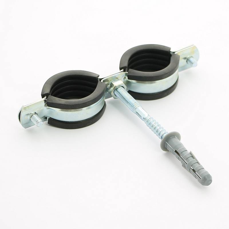 Хомут двойной с резиновым уплотнителем, шпилькой и дюбелем Uni-Fitt 1 дюйм (32-37 мм) 850D4800
