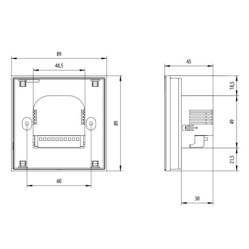 Регулятор электронный программный Varmann Vartronic сенсорный черный 703101