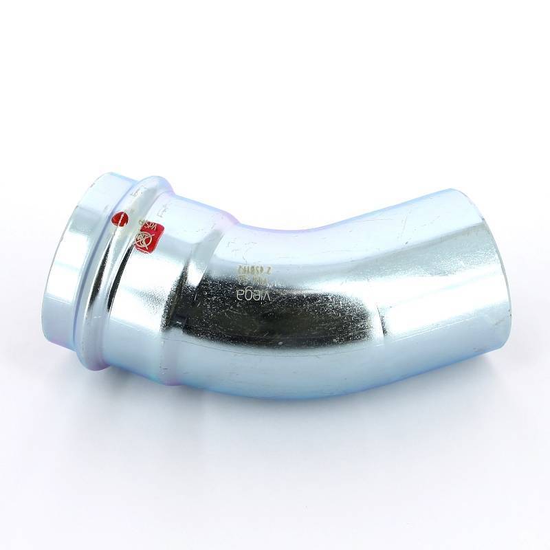 Угол-вставка пресс 45° Viega Prestabo 54 мм 558390