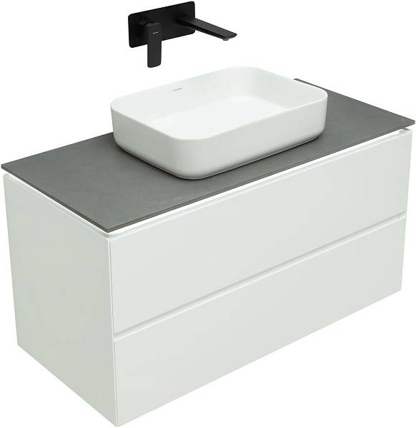 Тумба под раковину Allen Brau Infinity 100 см белый матовый 1.21003.WM