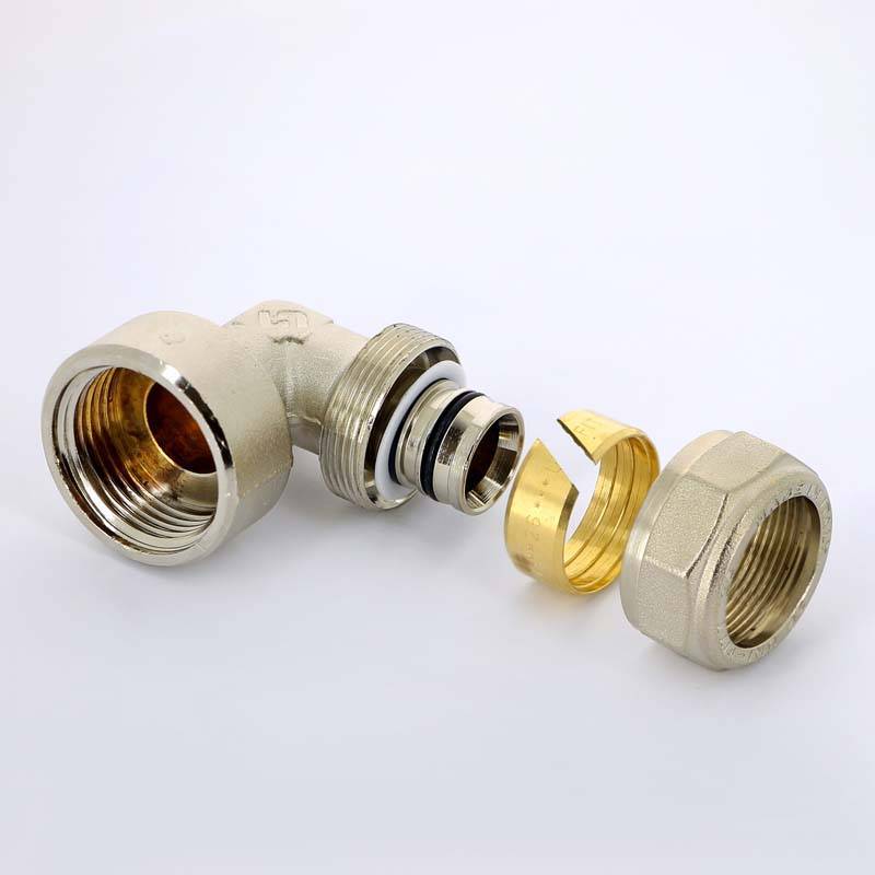 Угольник обжимной Uni-Fitt никелированный 26х1 ВР 664N8400