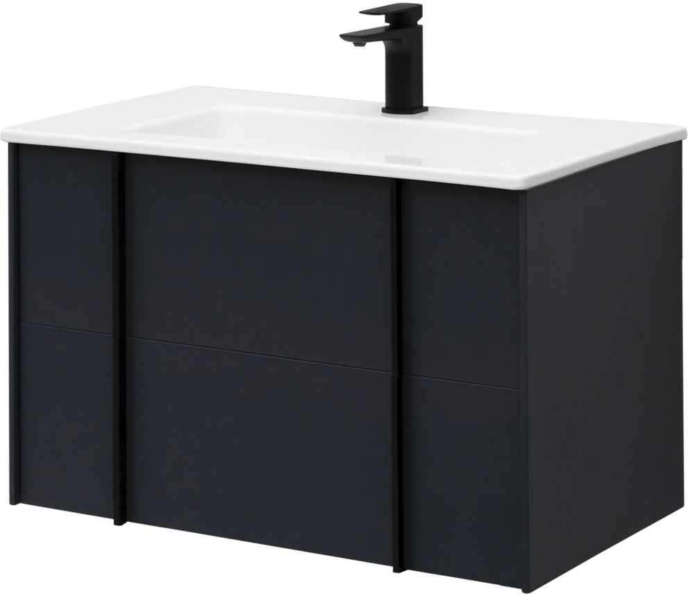 Тумба под раковину Allen Brau Reality 80x46.2x50 см антрацит 1.32005.AM