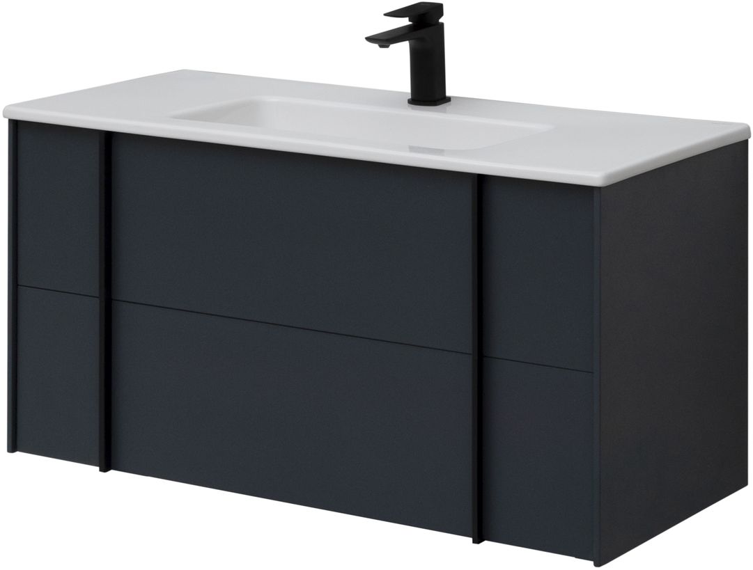 Тумба под раковину Allen Brau Reality 100x46,2x50 см антрацит 1.32007.AM