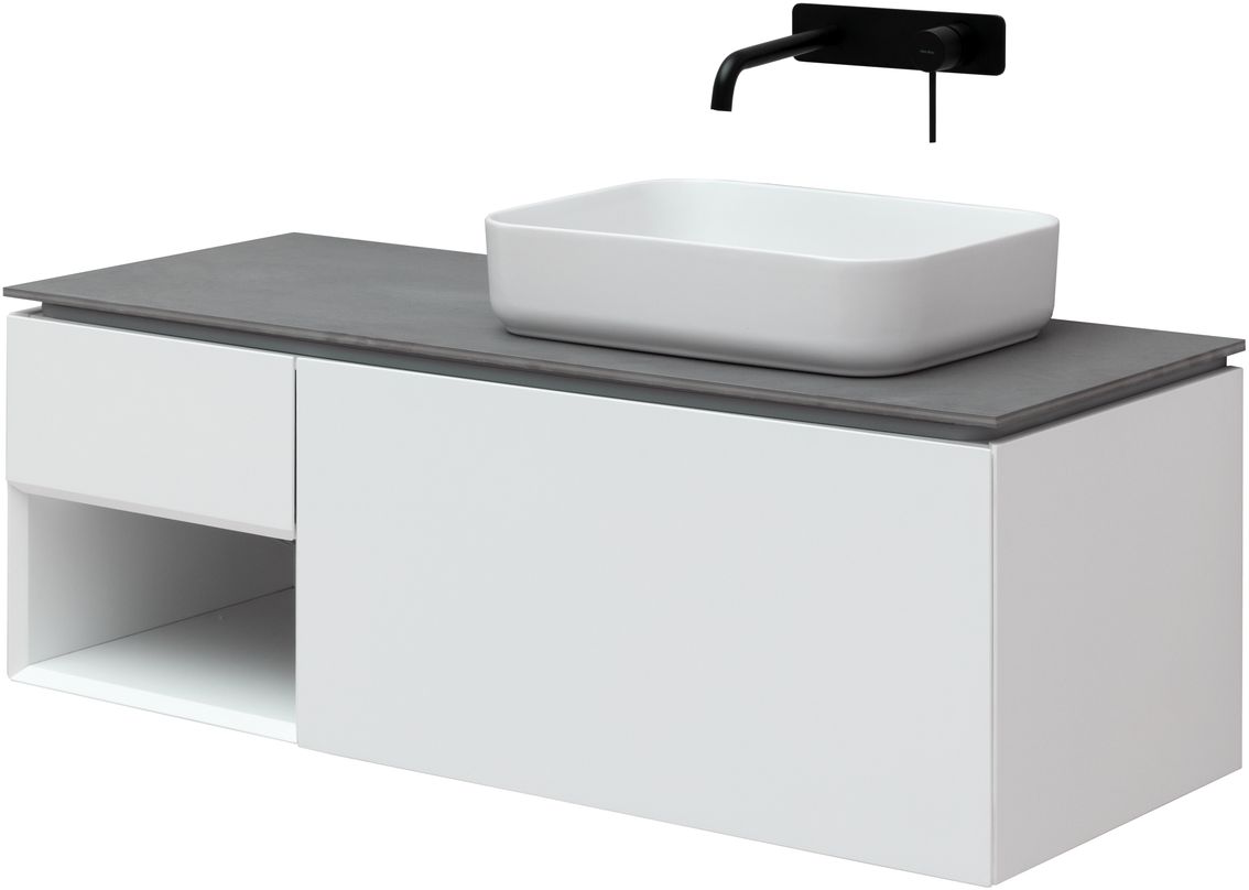 Тумба под раковину Allen Brau Infinity 119,2x45,6x40,8 см белый 1.21008.WM