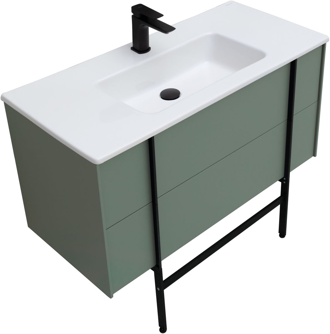 Тумба под раковину Allen Brau Reality 100x46,2x50 см олива 1.32007.CGM