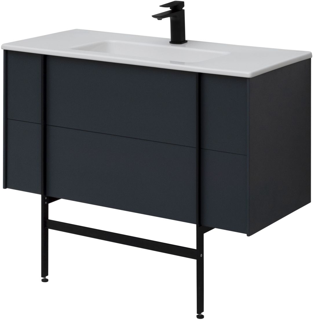 Тумба под раковину Allen Brau Reality 100x46,2x50 см антрацит 1.32007.AM