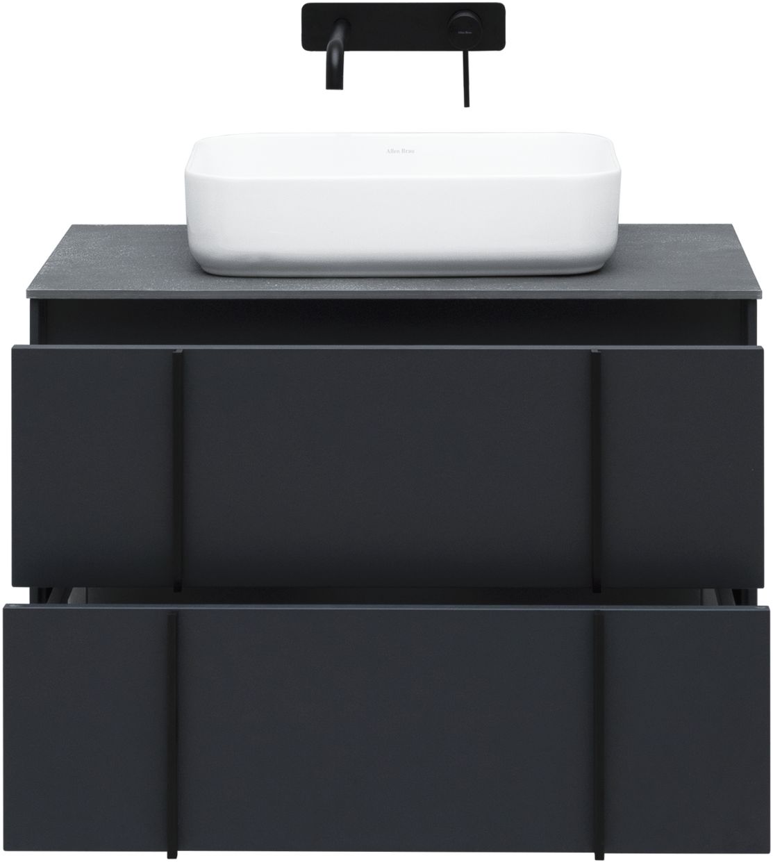 Тумба под раковину Allen Brau Reality 80x46.2x50 см антрацит 1.32005.AM
