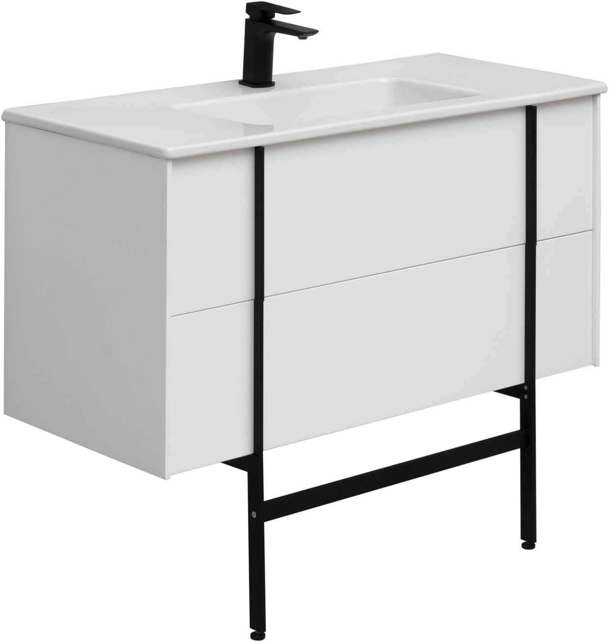 Тумба под раковину Allen Brau Reality 100x46,2x50 см белая 1.32007.WM