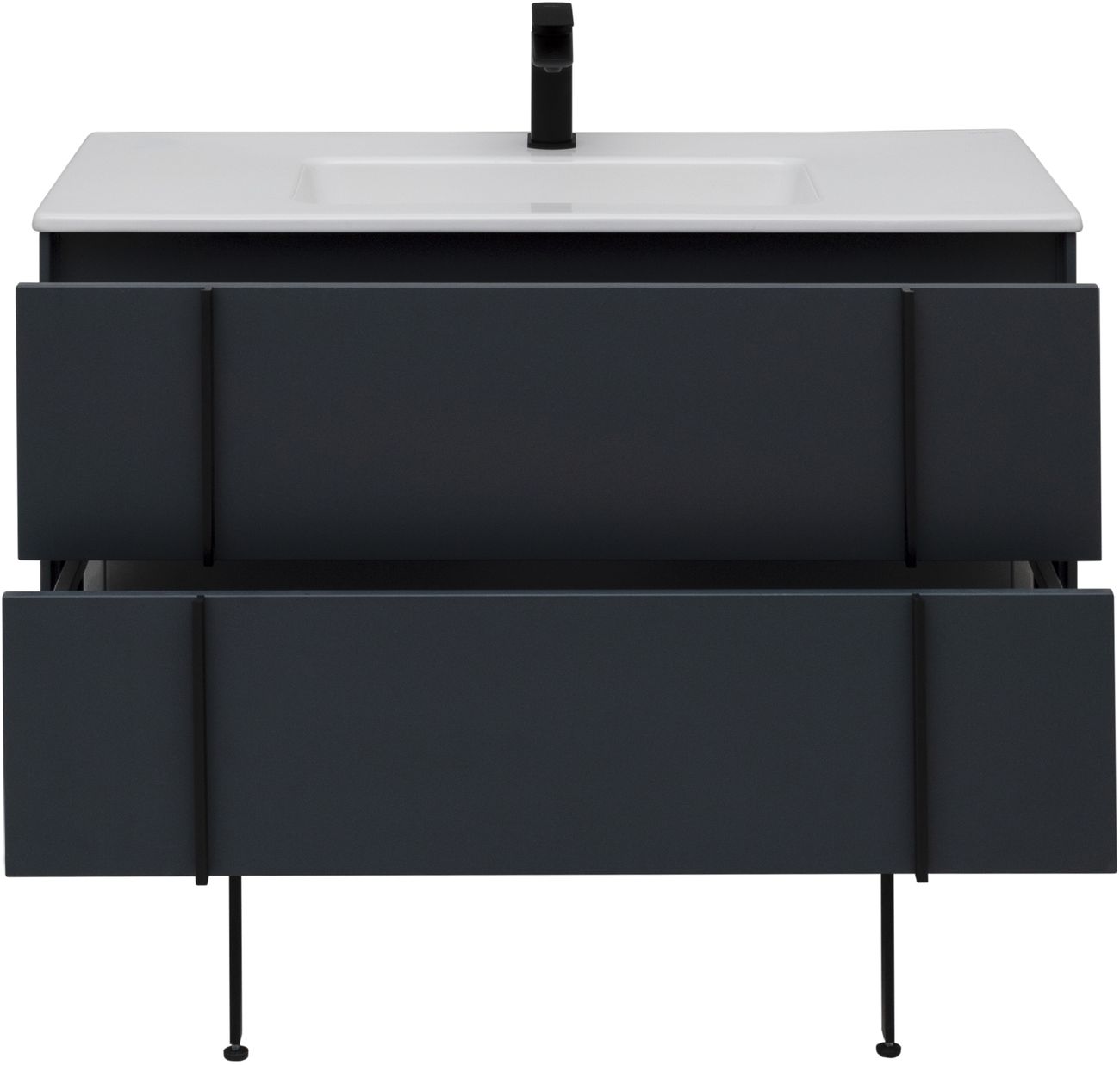 Тумба под раковину Allen Brau Reality 100x46,2x50 см антрацит 1.32007.AM