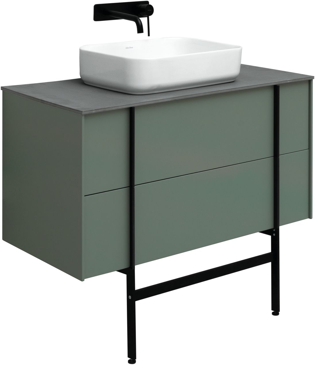 Тумба под раковину Allen Brau Reality 100x46,2x50 см олива 1.32007.CGM