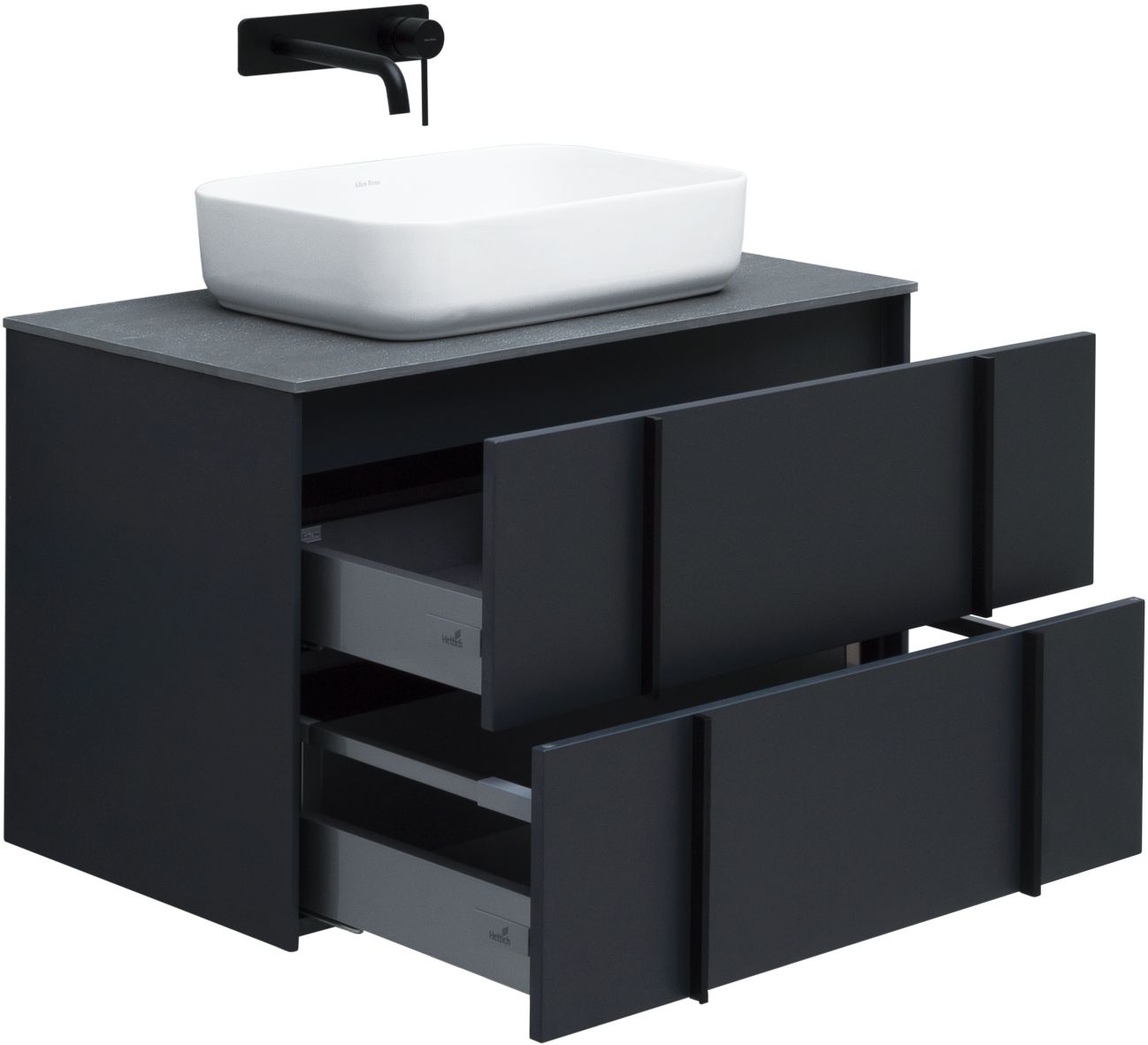 Тумба под раковину Allen Brau Reality 80x46.2x50 см антрацит 1.32005.AM