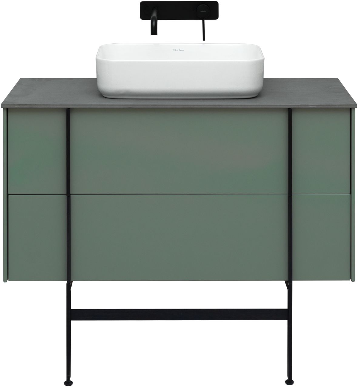 Тумба под раковину Allen Brau Reality 100x46,2x50 см олива 1.32007.CGM