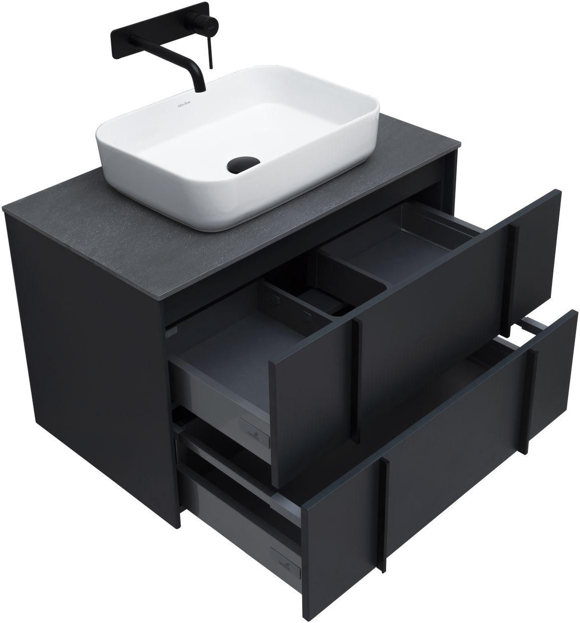 Тумба под раковину Allen Brau Reality 80x46.2x50 см антрацит 1.32005.AM