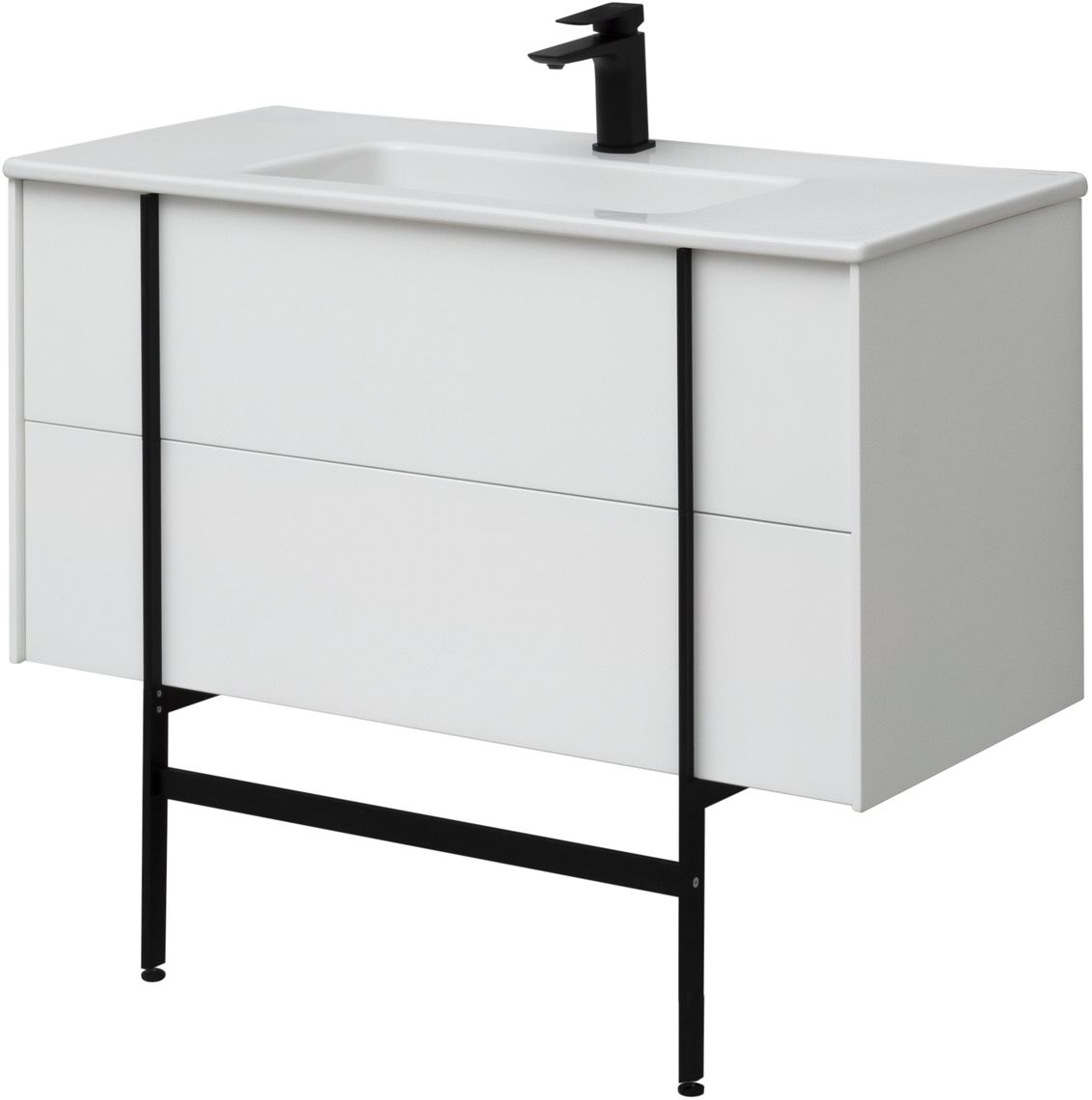 Тумба под раковину Allen Brau Reality 100x46,2x50 см белая 1.32007.WM