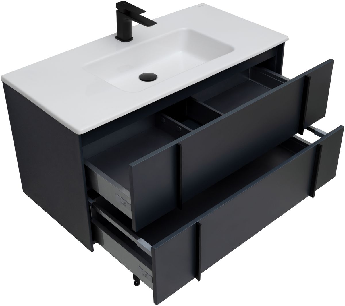 Тумба под раковину Allen Brau Reality 100x46,2x50 см антрацит 1.32007.AM