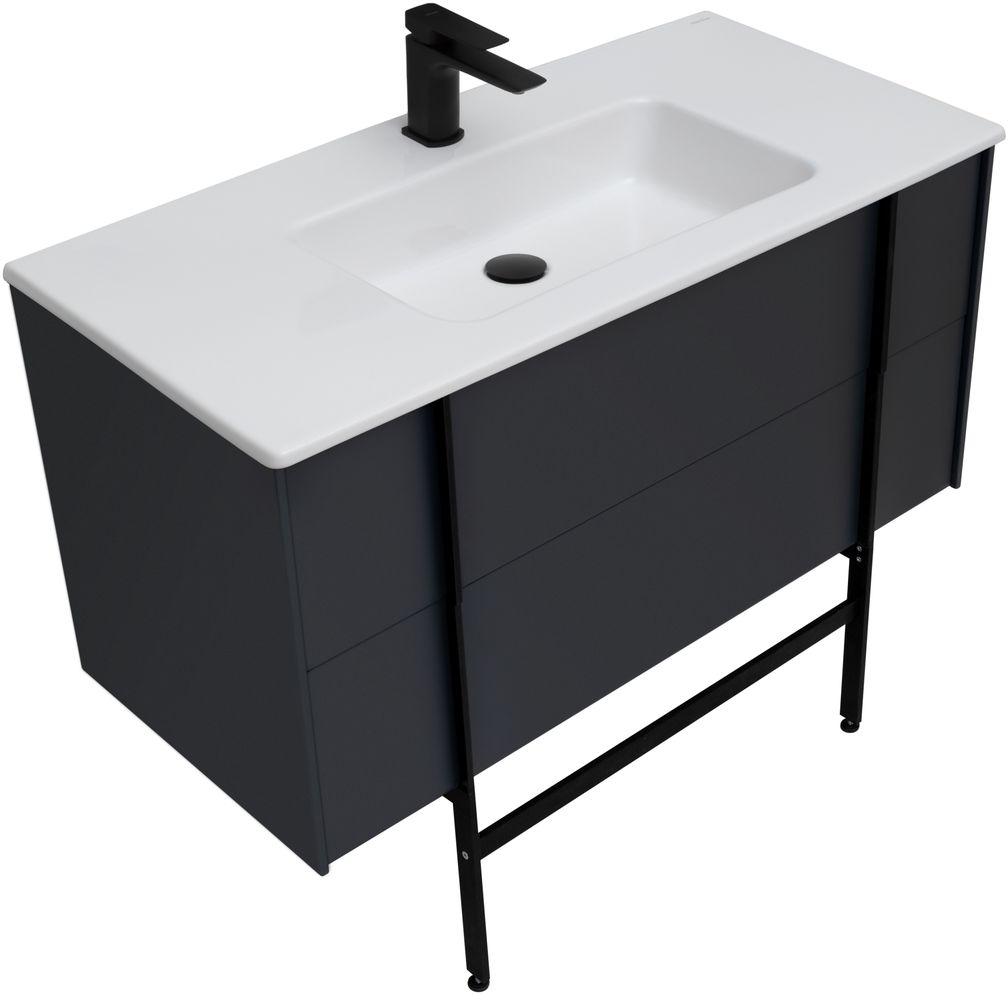 Тумба под раковину Allen Brau Reality 100x46,2x50 см антрацит 1.32007.AM