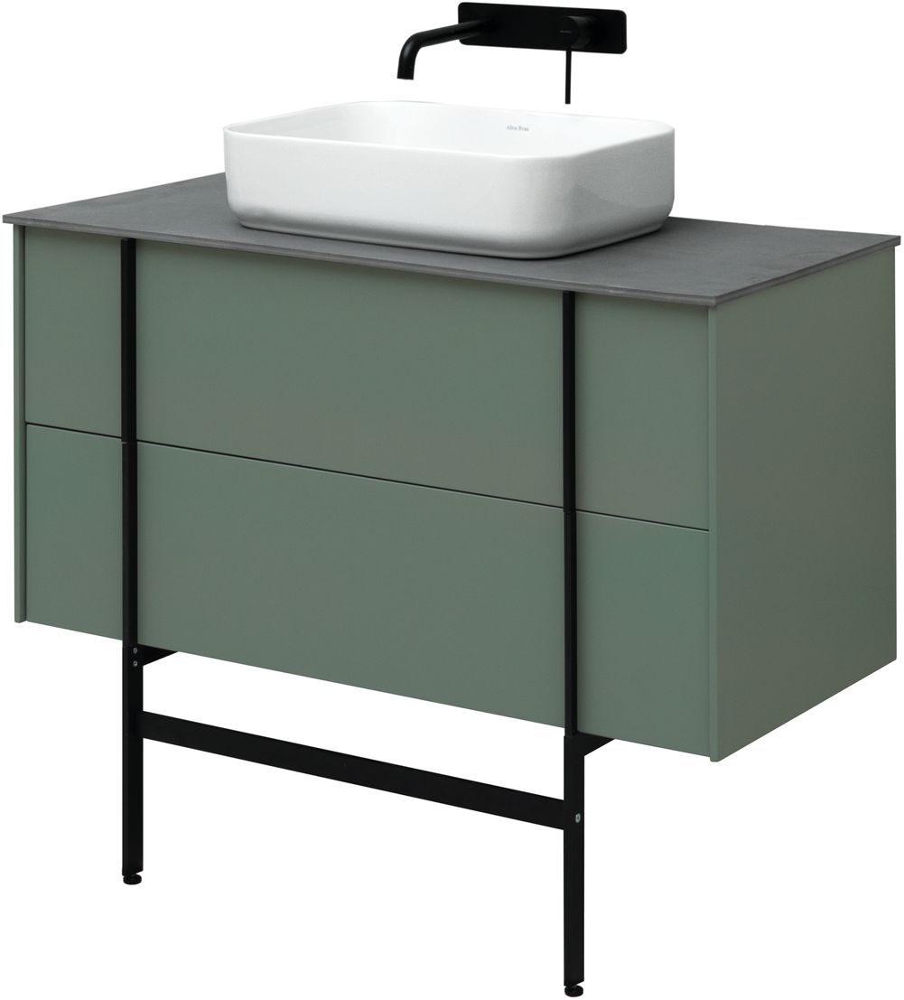 Тумба под раковину Allen Brau Reality 100x46,2x50 см олива 1.32007.CGM