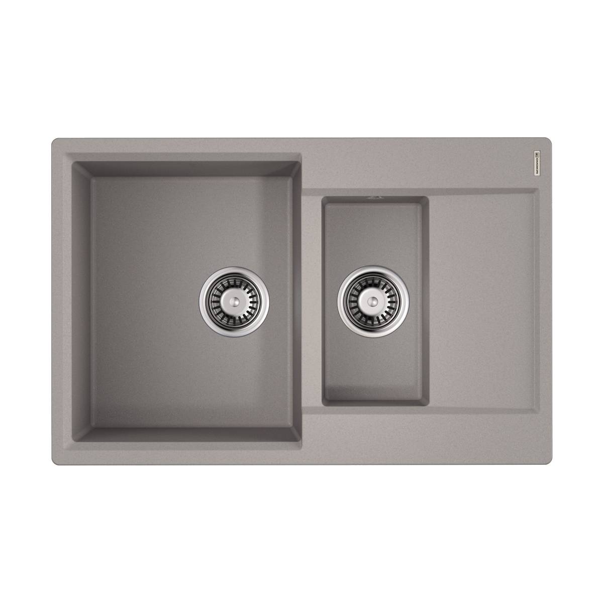 Кухонная мойка Omoikiri Daisen 78-2T-GR Tetogranit 78x51 см leningrad grey 4993585