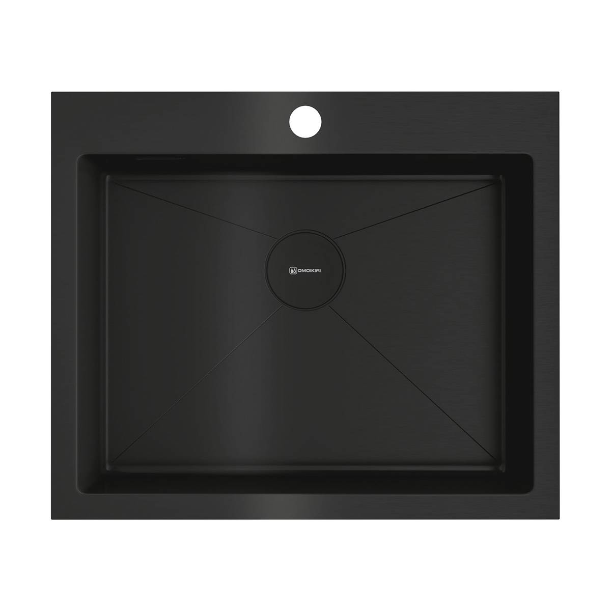 Кухонная мойка Omoikiri Akisame 59-GB 59x51 см графит 4997014