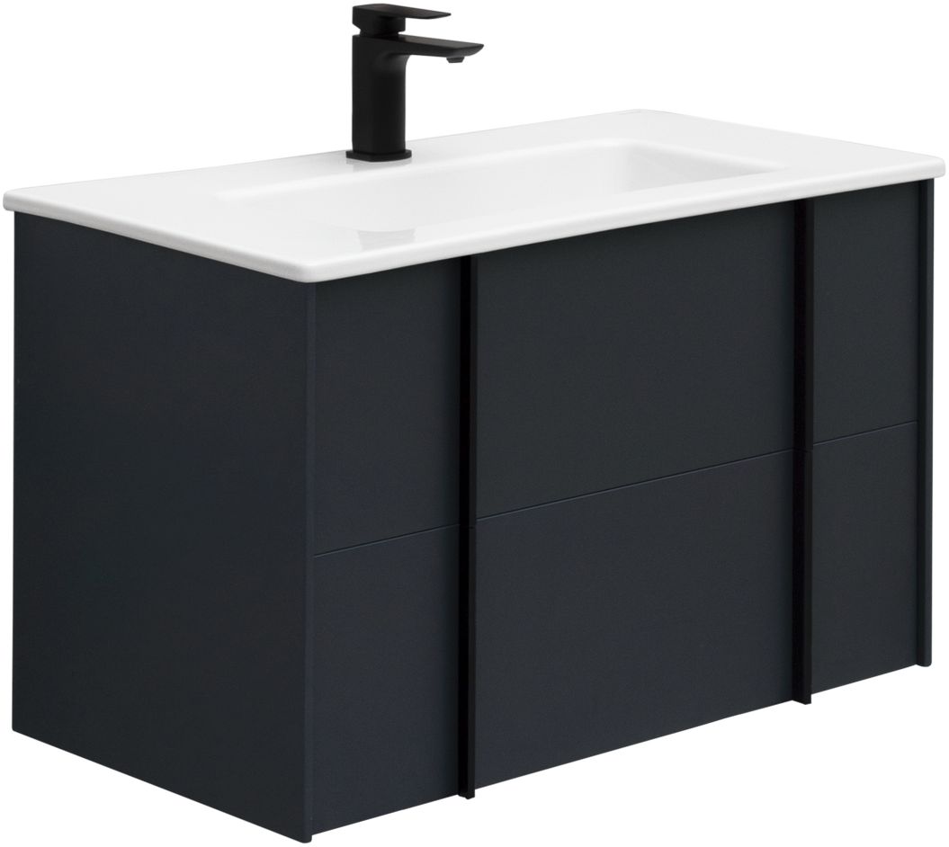 Тумба под раковину Allen Brau Reality 80x46.2x50 см антрацит 1.32005.AM