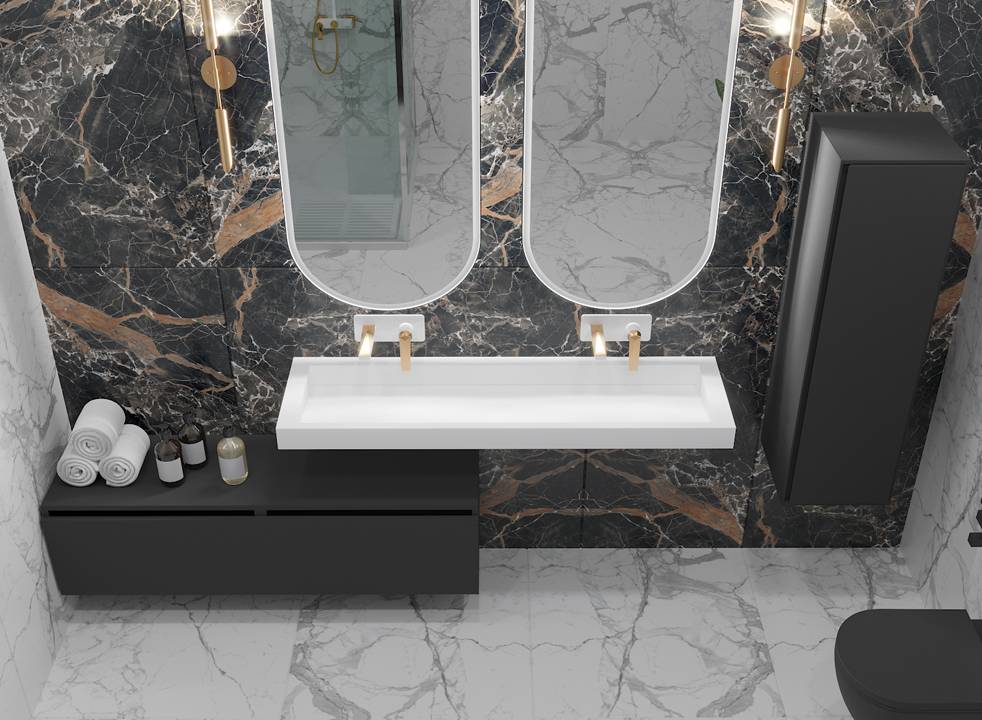 Ящик под столешницу Armadi Art Flat 60х46х38.3 см антрацит матовый 897-060-A mat