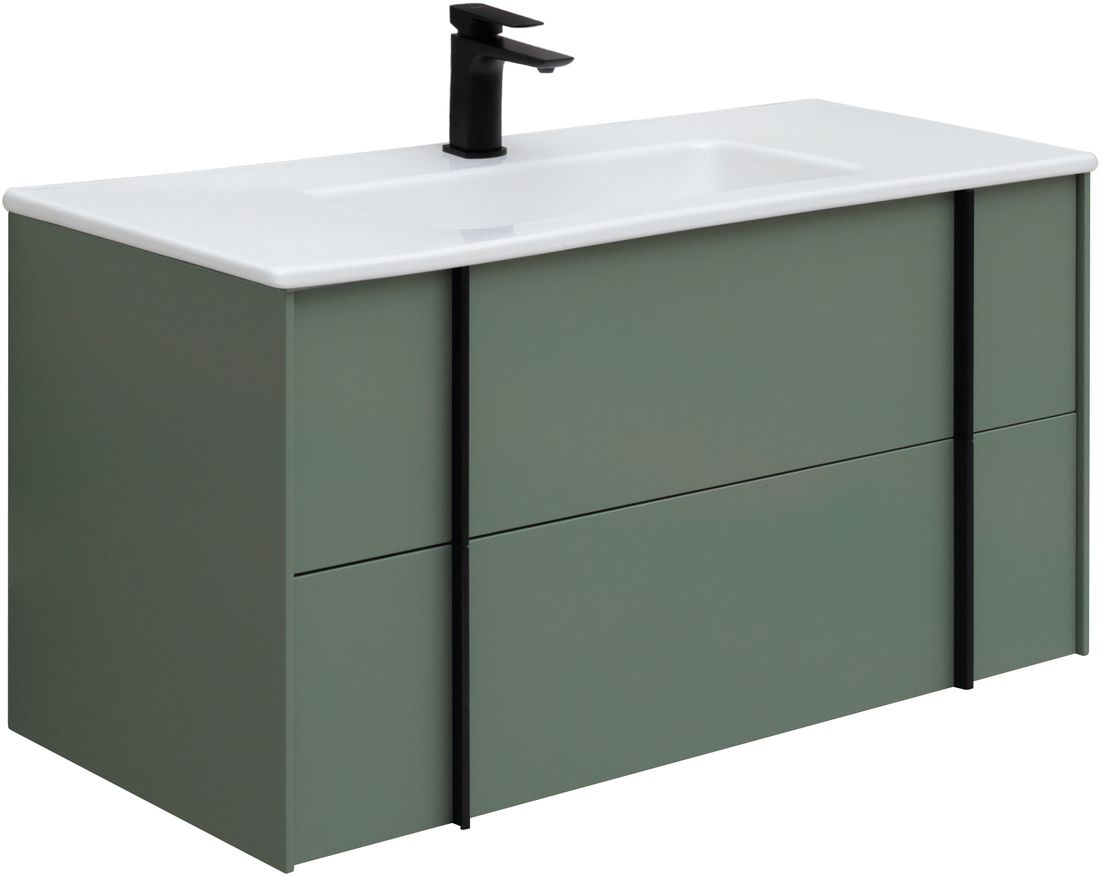 Тумба под раковину Allen Brau Reality 100x46,2x50 см олива 1.32007.CGM