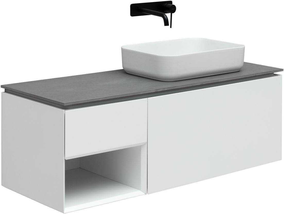 Тумба под раковину Allen Brau Infinity 119,2x45,6x40,8 см белый 1.21008.WM