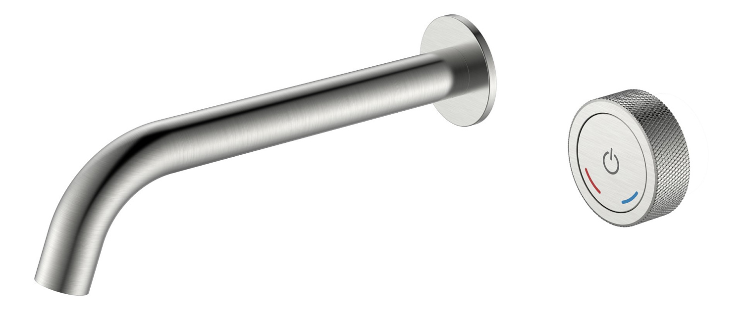 Смеситель для раковины Boheme Tech встраиваемый автоматический nickel brush 158/2-NB