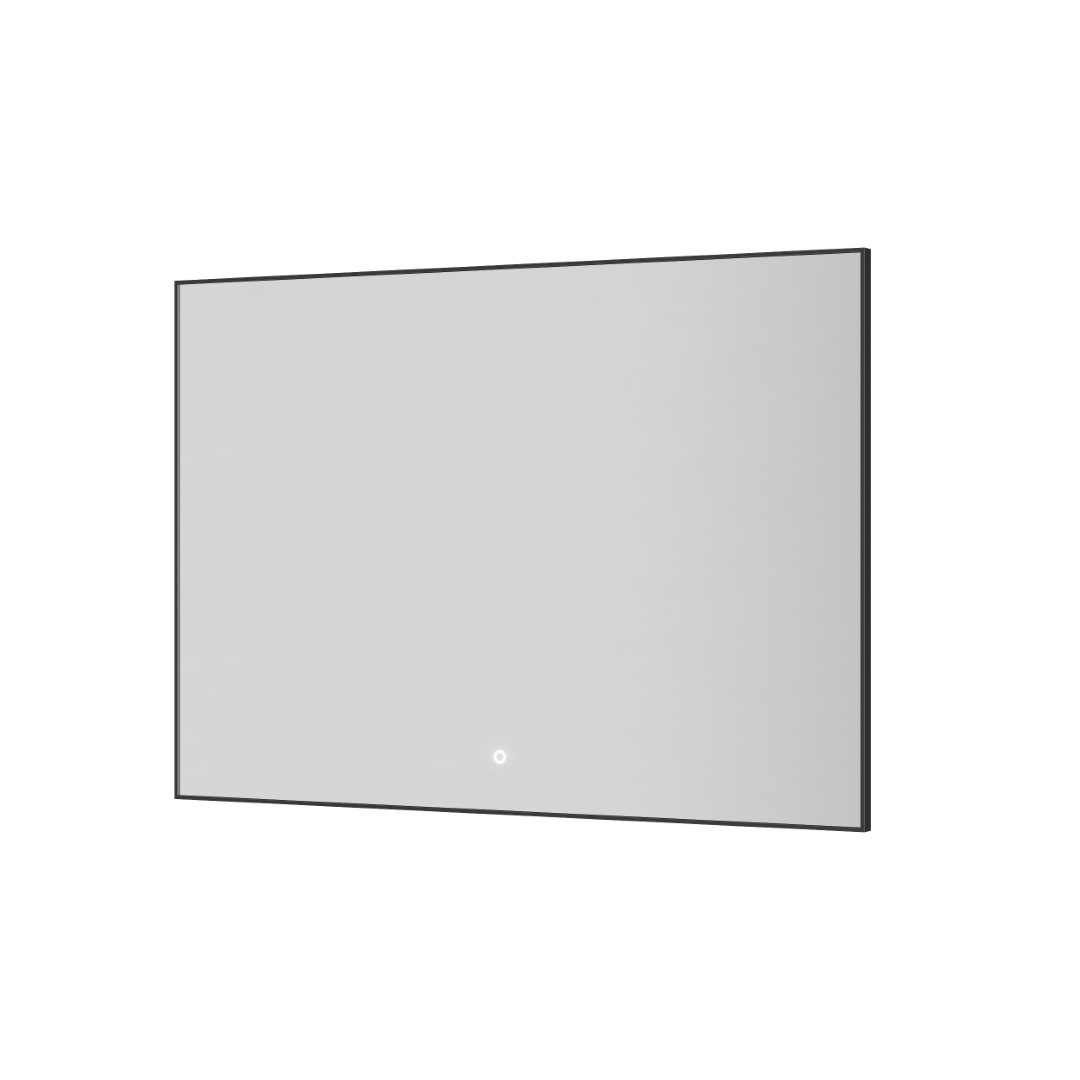 Зеркало прямоугольное Boheme с LED подсветкой и антизапотеванием 70x100 см оружейная сталь 543-100-GM