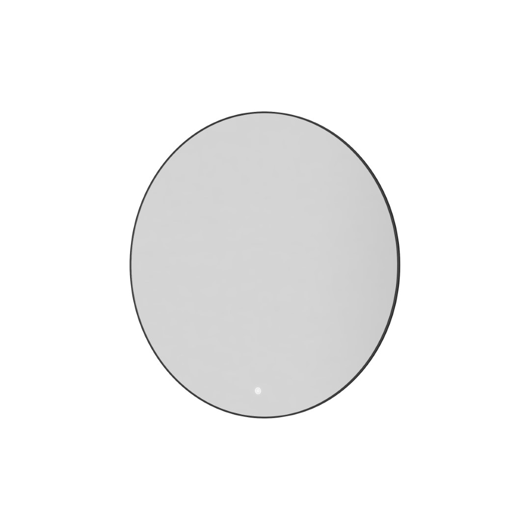 Зеркало круглое Boheme с LED-подсветкой, сенсором и антизапотеванием 80x80 см оружейная сталь 545-80-GM