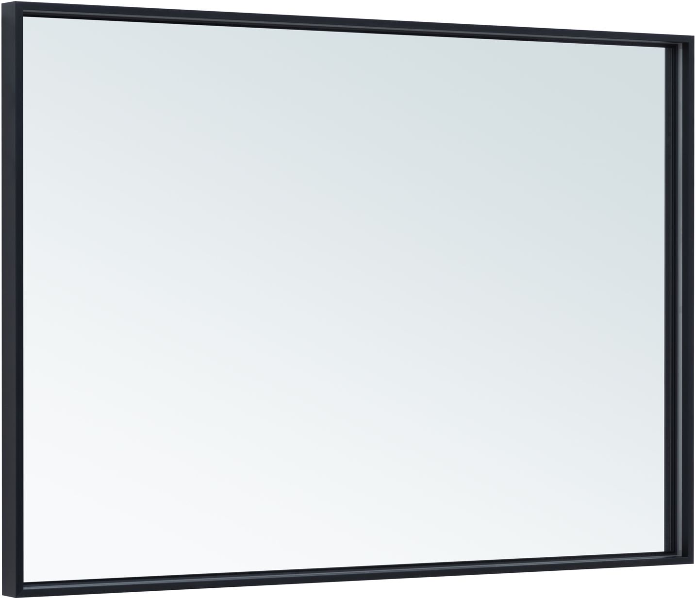 Зеркало подвесное Allen Brau Liberty 120x85 см с подсветкой черный 1.330017.BB