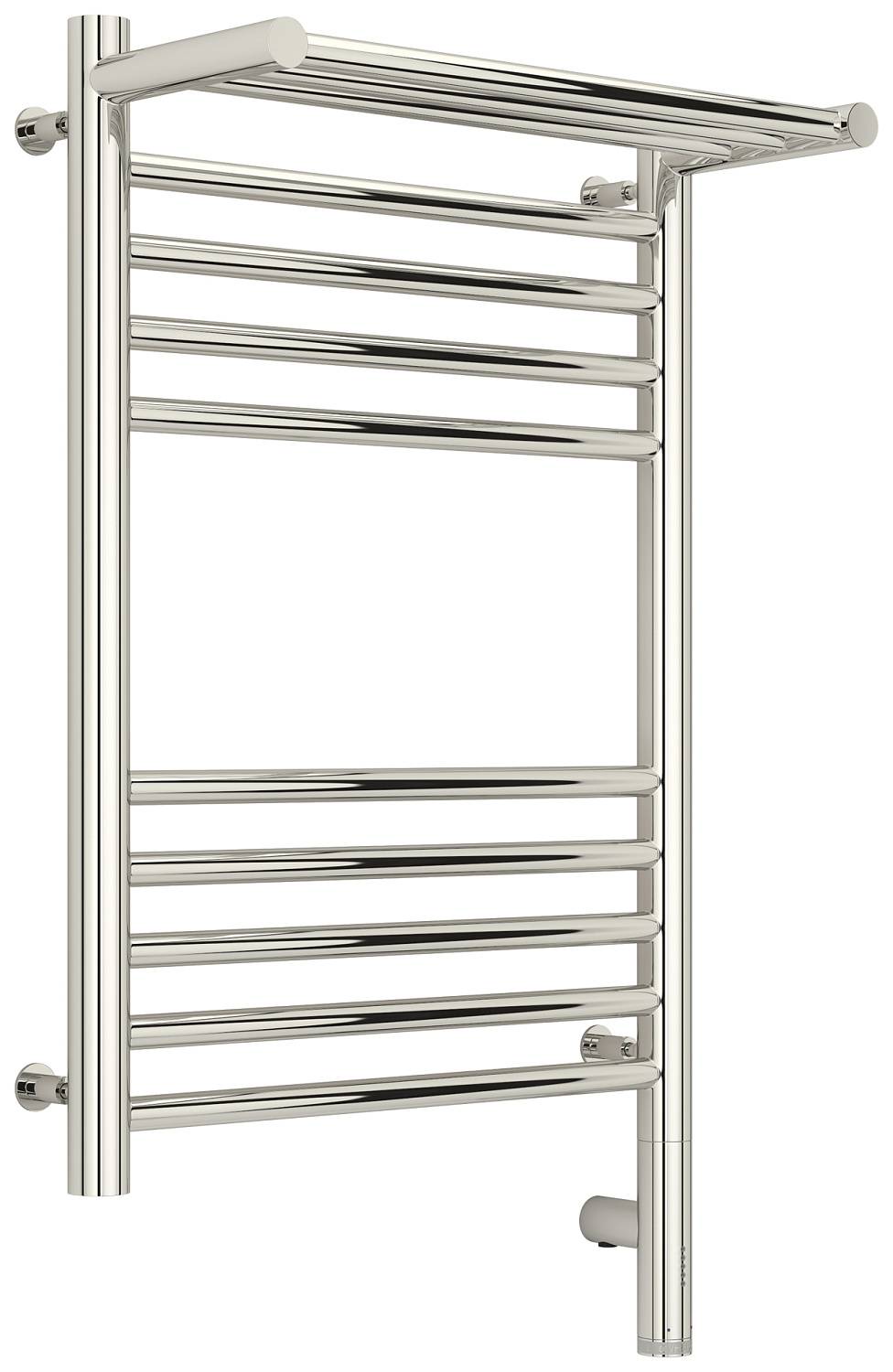 Полотенцесушитель электрический Сунержа Богема 3.0 с 1 полкой 432x724 мм правый без покрытия 00-5807-6040