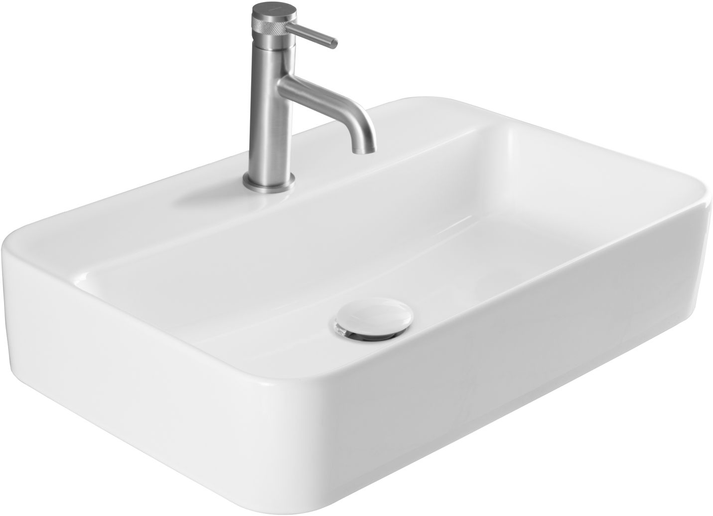 Раковина-чаша Allen Brau Liberty 60x42x12.3 см с 1 отверстием белая 4.32013.20