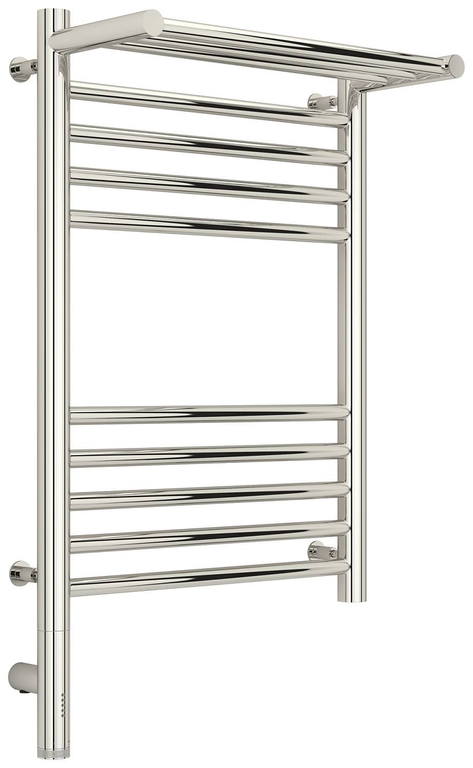 Полотенцесушитель электрический Сунержа Богема 3.0 с 1 полкой 432x724 мм левый без покрытия 00-5806-6040