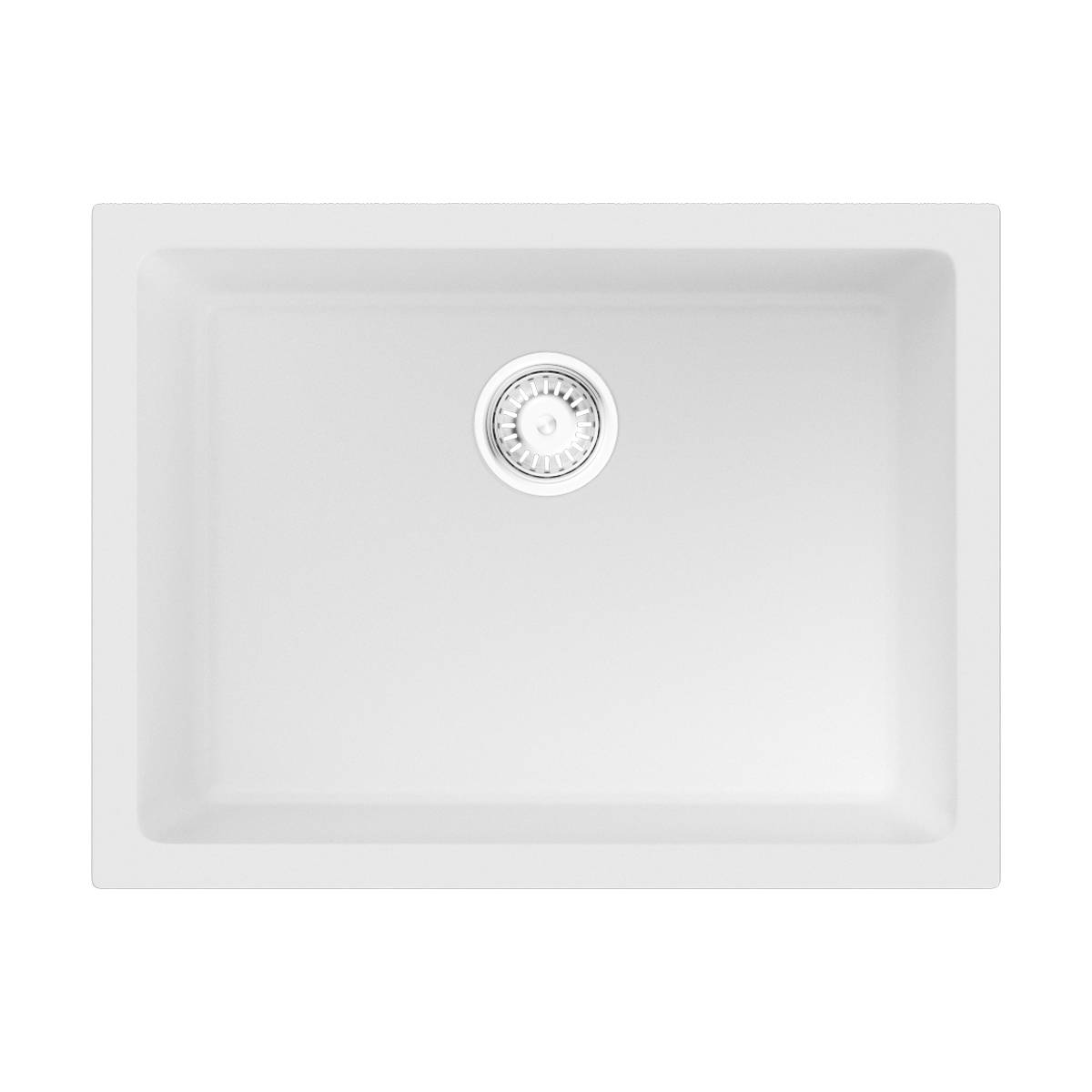 Кухонная мойка Omoikiri Okinoshima 61-U/I-WH Natceramic 61x46 см белый 4997062