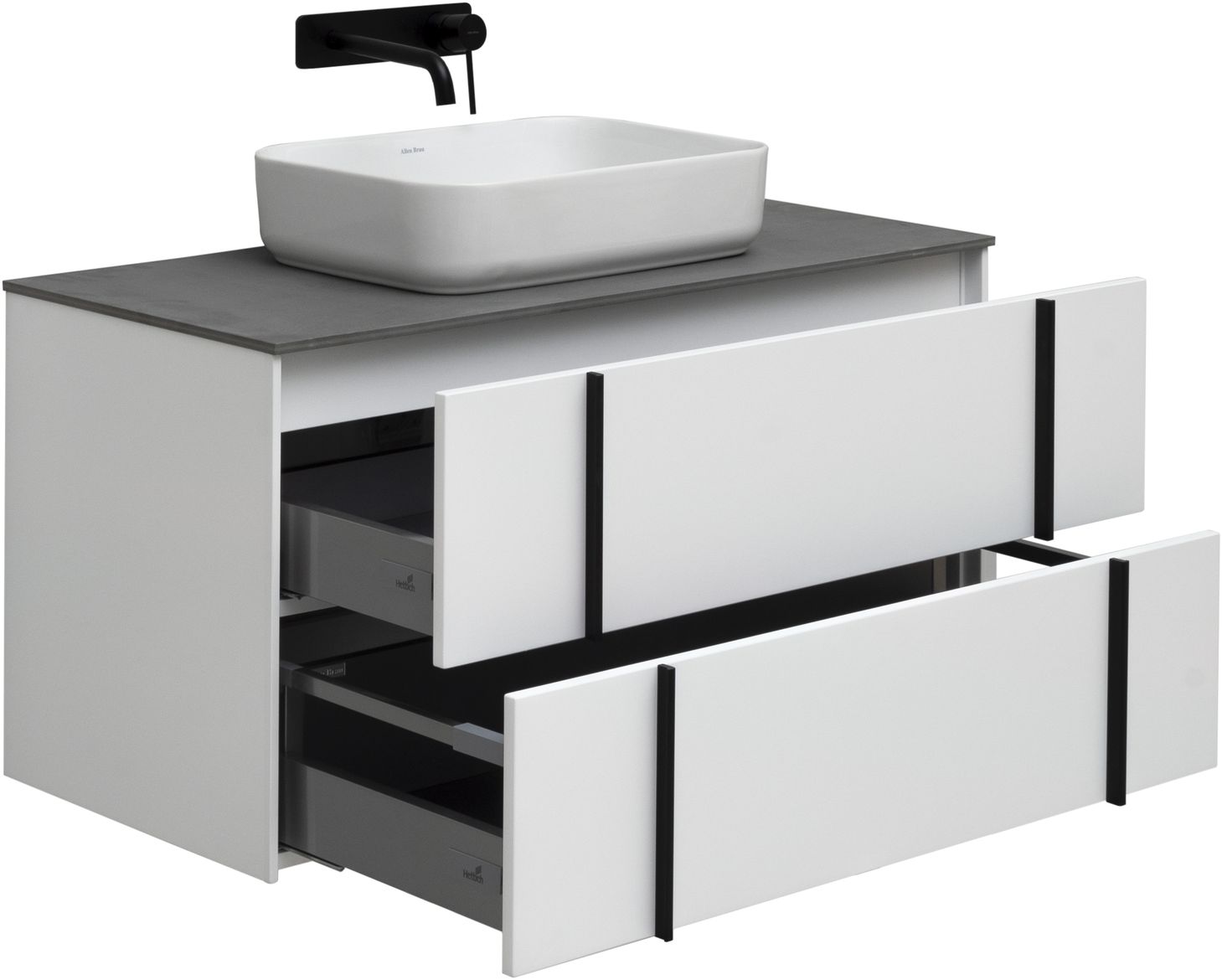 Тумба под раковину Allen Brau Reality 100x46,2x50 см белая 1.32007.WM