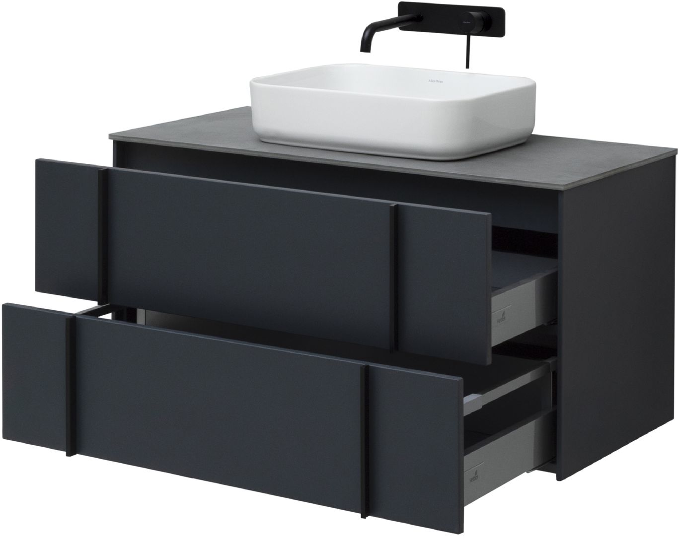 Тумба под раковину Allen Brau Reality 100x46,2x50 см антрацит 1.32007.AM