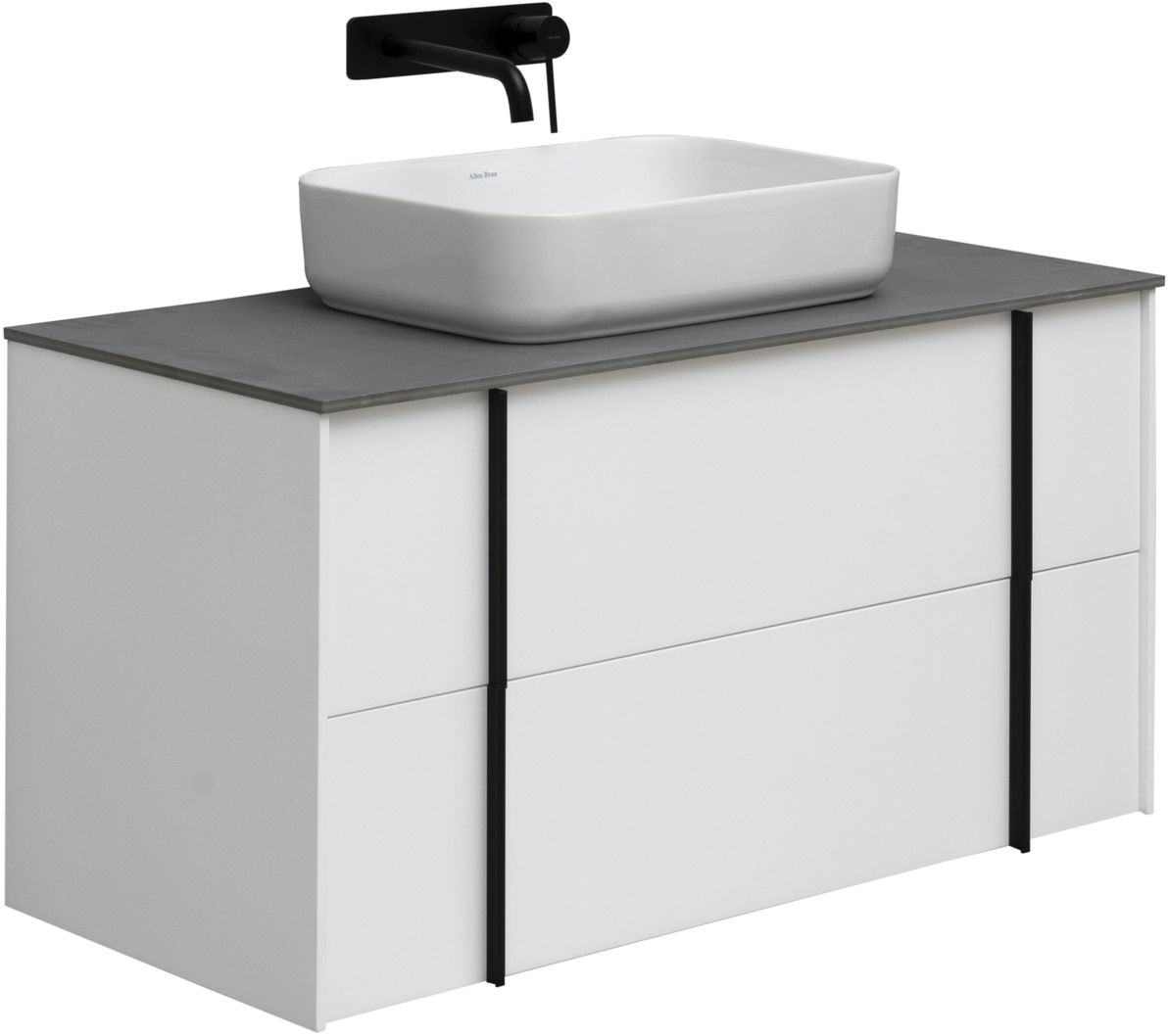 Тумба под раковину Allen Brau Reality 100x46,2x50 см белая 1.32007.WM