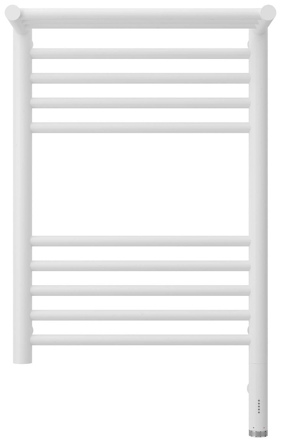 Полотенцесушитель электрический Сунержа Богема 3.0 с 1 полкой 432x724 мм правый матовый белый 30-5807-6040