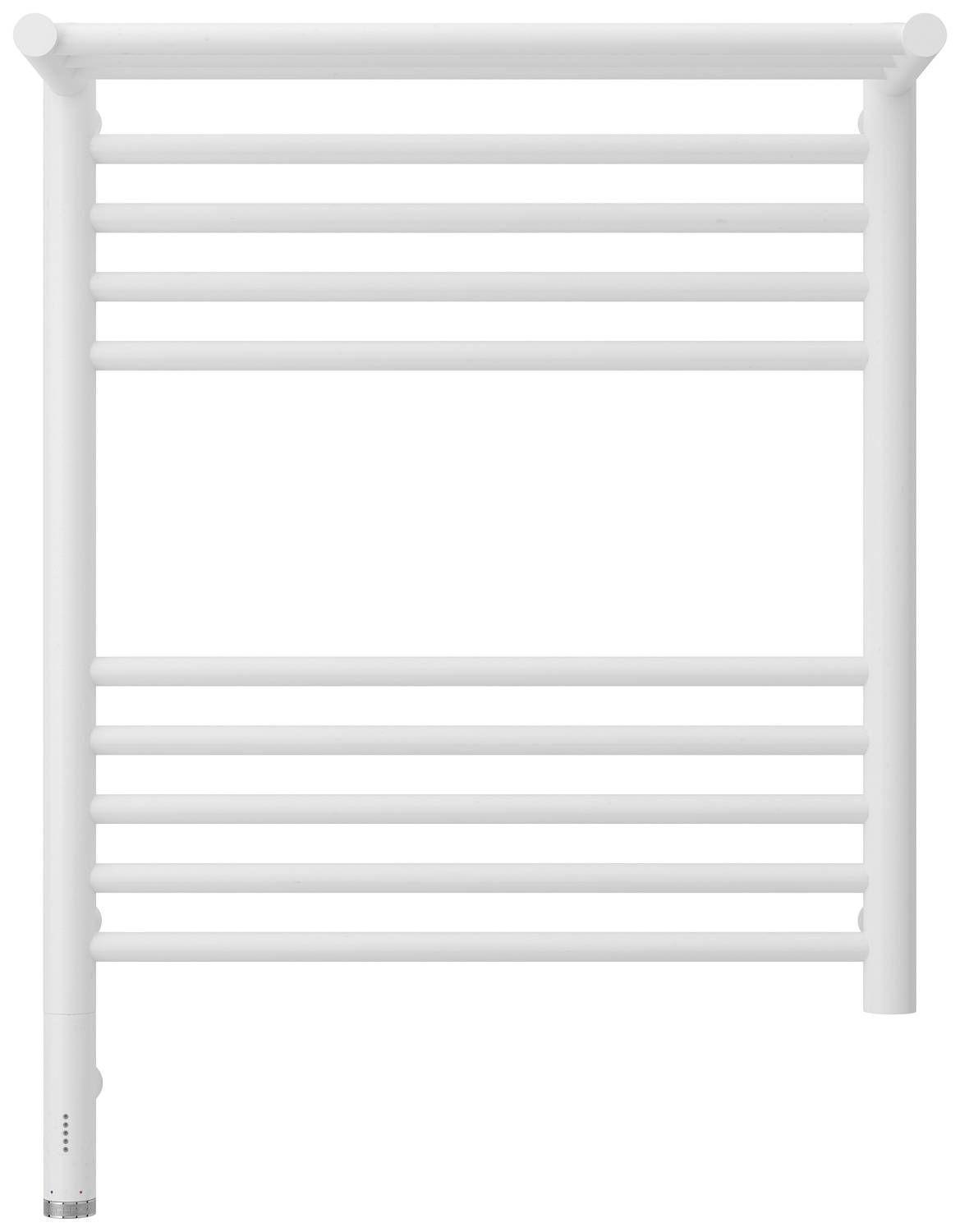 Полотенцесушитель электрический Сунержа Богема 3.0 с 1 полкой 532x724 мм левый матовый белый 30-5806-6050