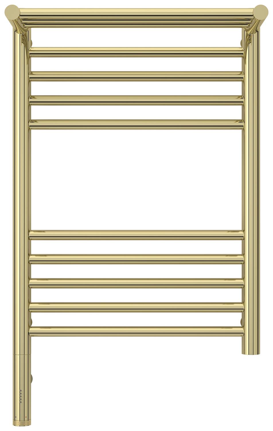 Полотенцесушитель электрический Сунержа Богема 3.0 с 1 полкой 432x724 мм левый шампань 020-5806-6040