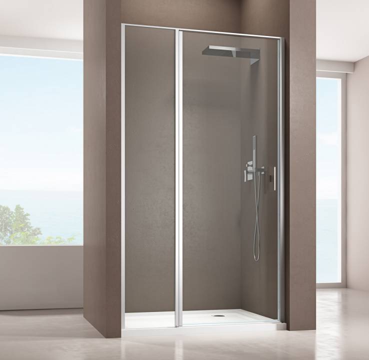 Душевая дверь Allen Brau Priority 100x200 см прозрачное стекло 8 мм хром 3.31028.00