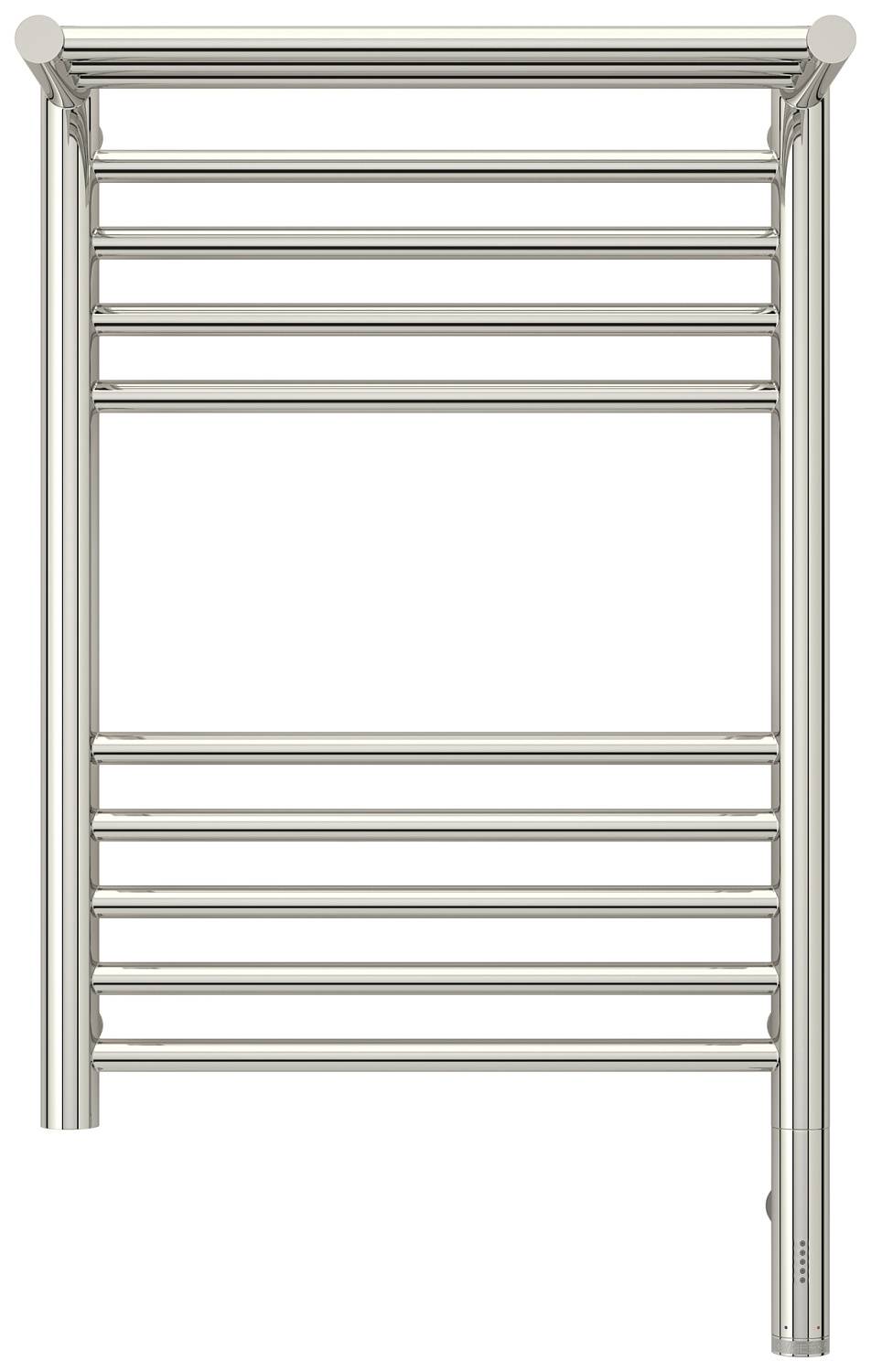 Полотенцесушитель электрический Сунержа Богема 3.0 с 1 полкой 432x724 мм правый без покрытия 00-5807-6040
