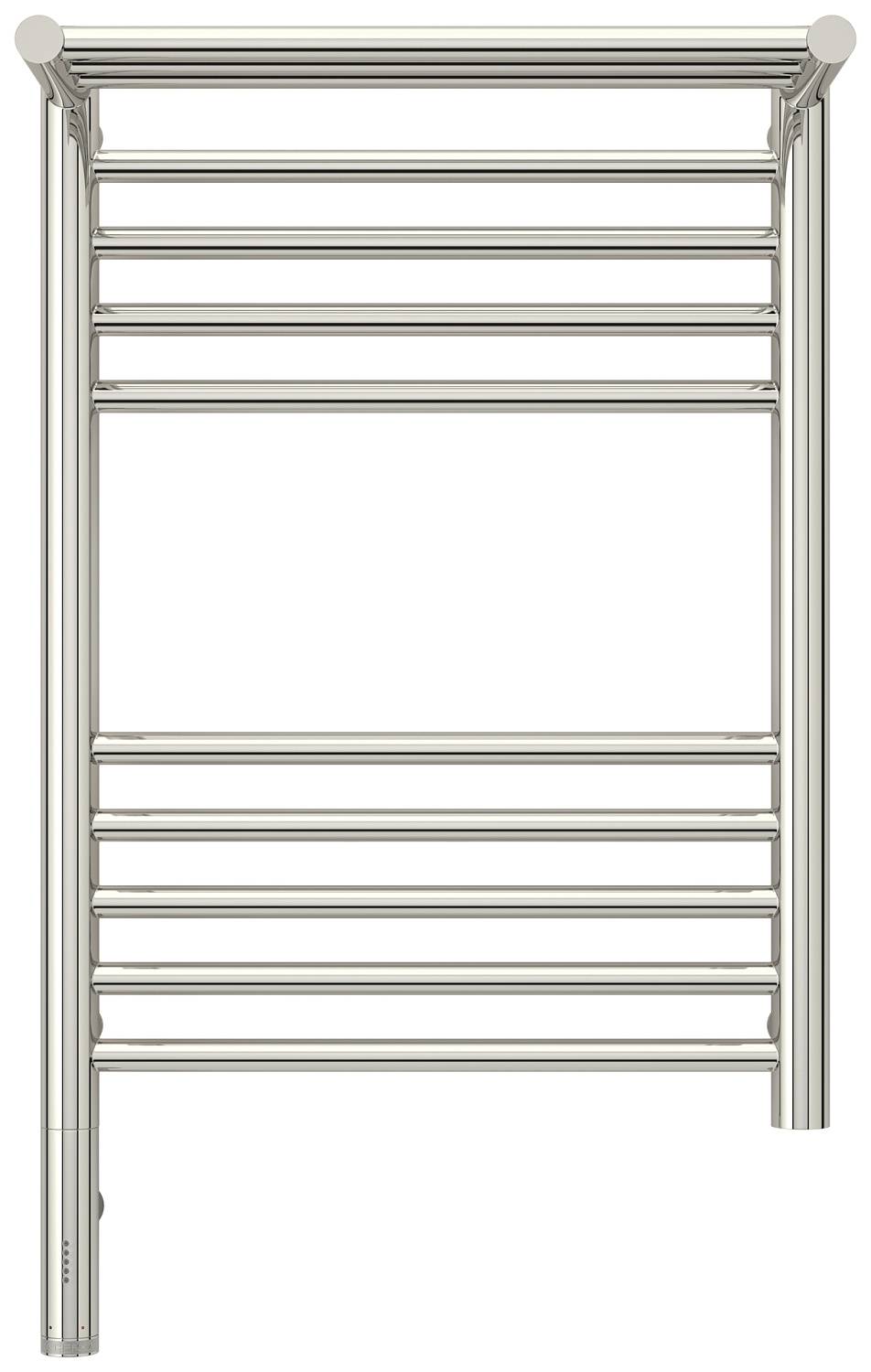 Полотенцесушитель электрический Сунержа Богема 3.0 с 1 полкой 432x724 мм левый без покрытия 00-5806-6040