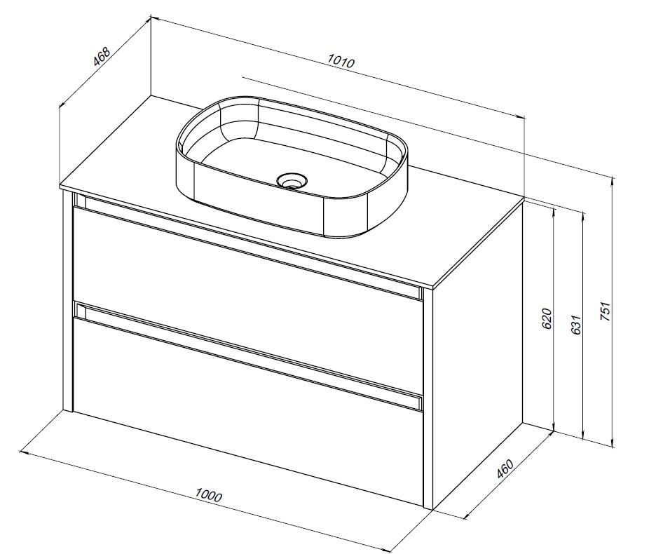 Тумба под раковину Allen Brau Fantasy 100x46x62 см папирус 1.11003.PWM
