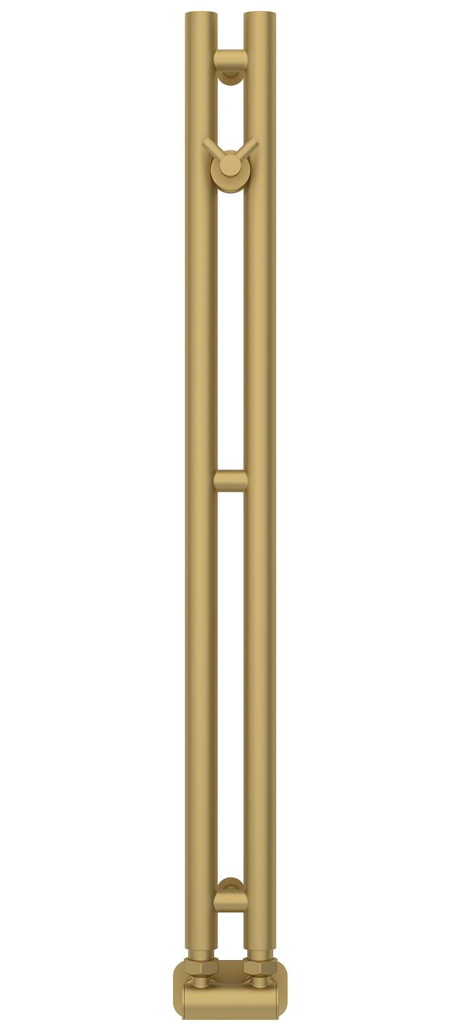 Полотенцесушитель водяной Сунержа Нюанс EU50 10x86.6 см нижнее подключение матовое золото 032-0212-0840