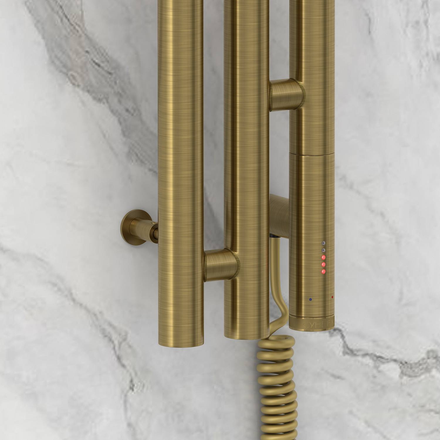 Полотенцесушитель электрический Сунержа Терция 3.0 138x1500 мм правый состаренная латунь 051-5845-1511