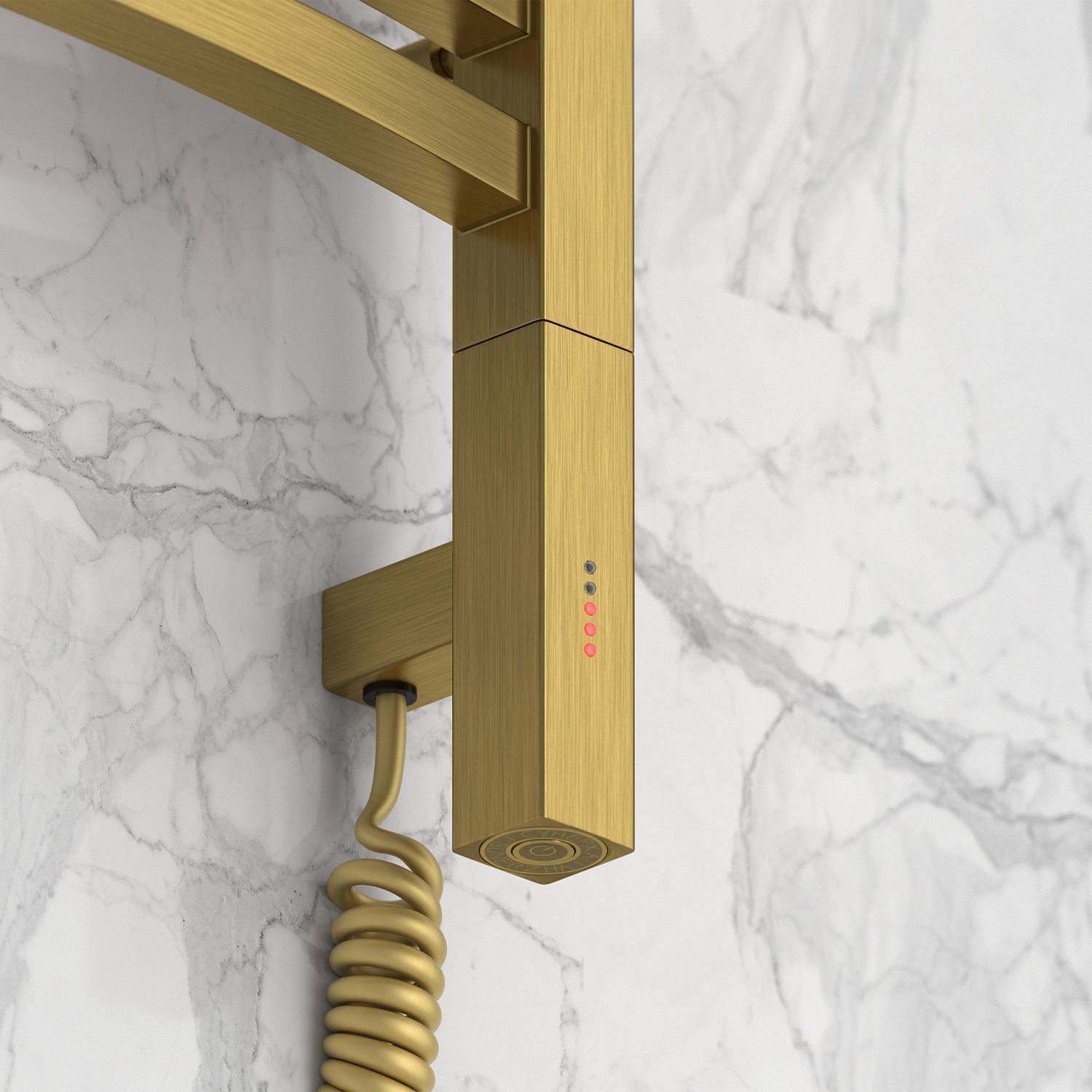 Полотенцесушитель электрический Сунержа Аркус 3.0 530x1320 мм правое состаренная латунь 051-5705-1250