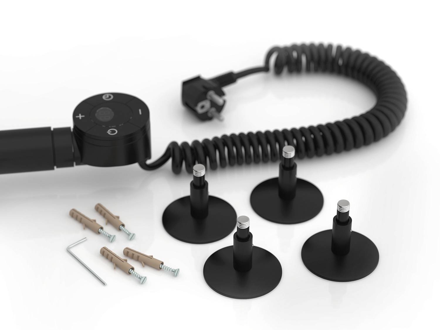 Полотенцесушитель электрический Стилье Формат 12 55.8x66.5 см черный 31512-6050